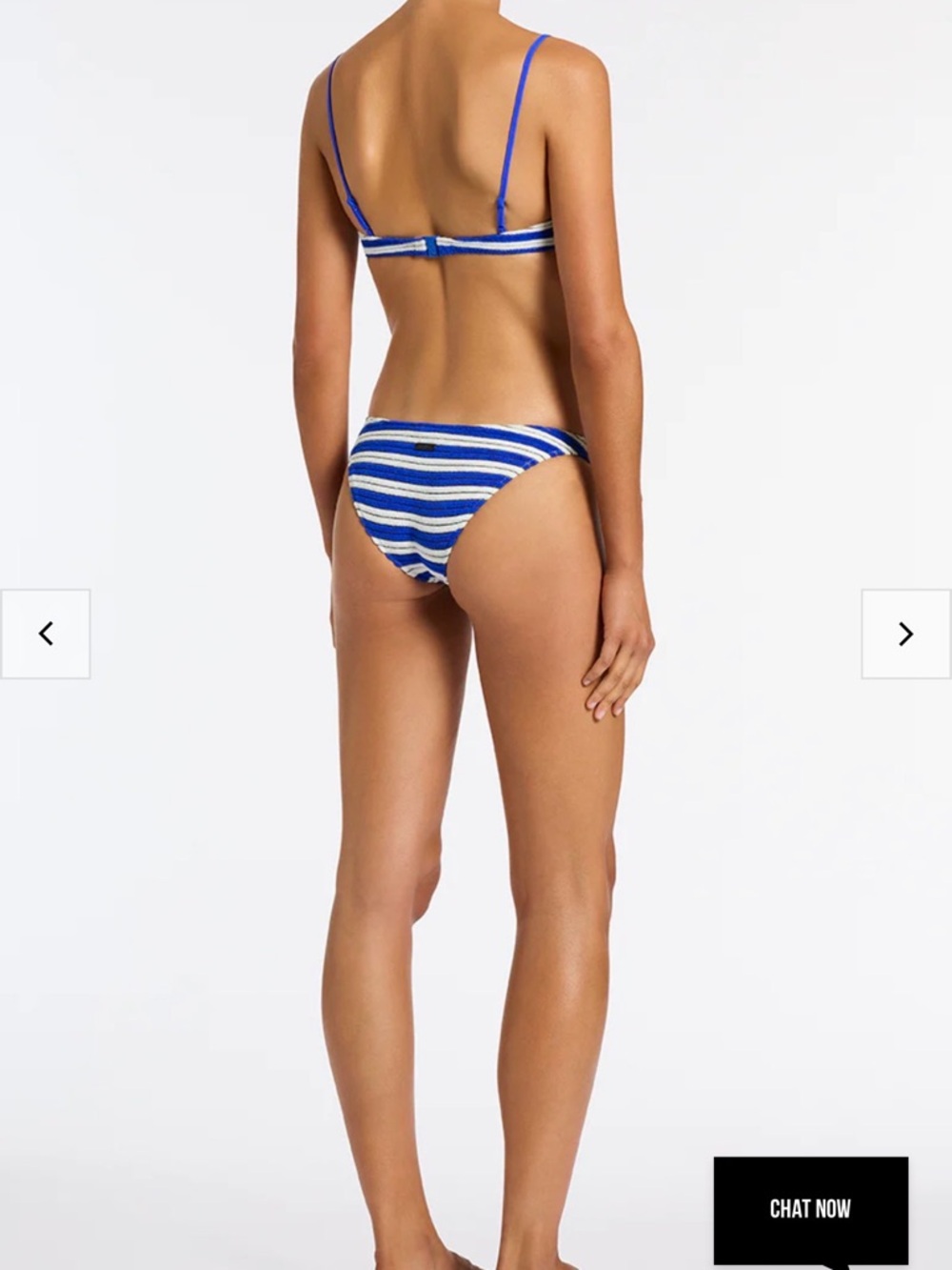 triangl swimwear Blue and White Striped Bikini Set - Picture 8 of 8